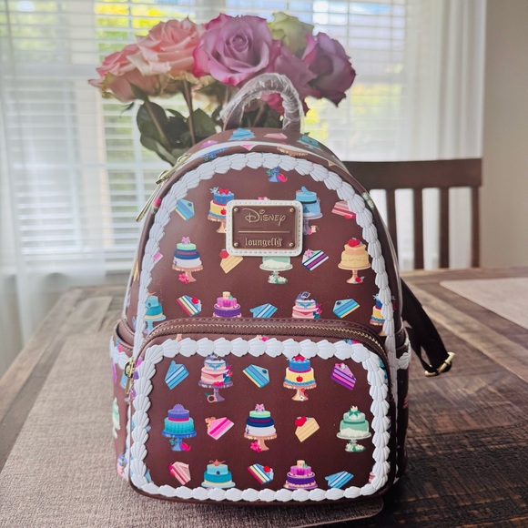 Loungefly Handbags - Loungefly Disney Princess Cakes Mini Backpack with Piped Icing Trim